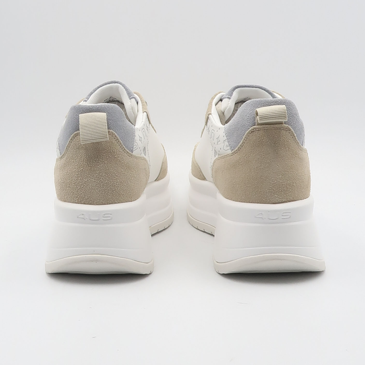 Sneaker 4BV186 - Beige e bianco - immagine 3