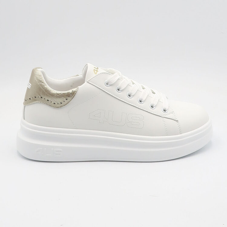 Sneaker 4BX167 - Bianco e oro
