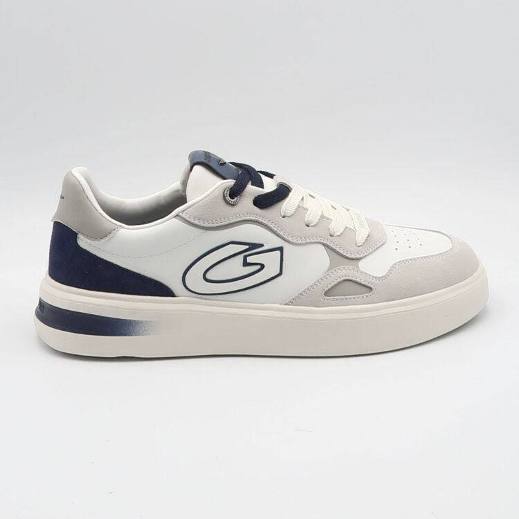 Sneaker aeris basket - Off white e blu