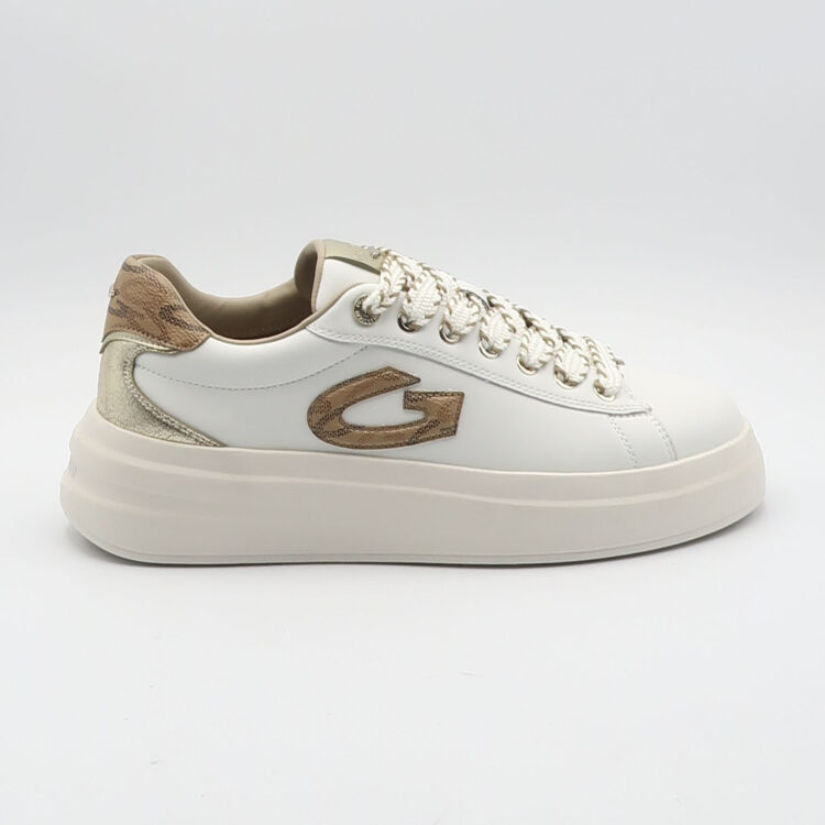 Sneaker aeris logo - Bianco e beige