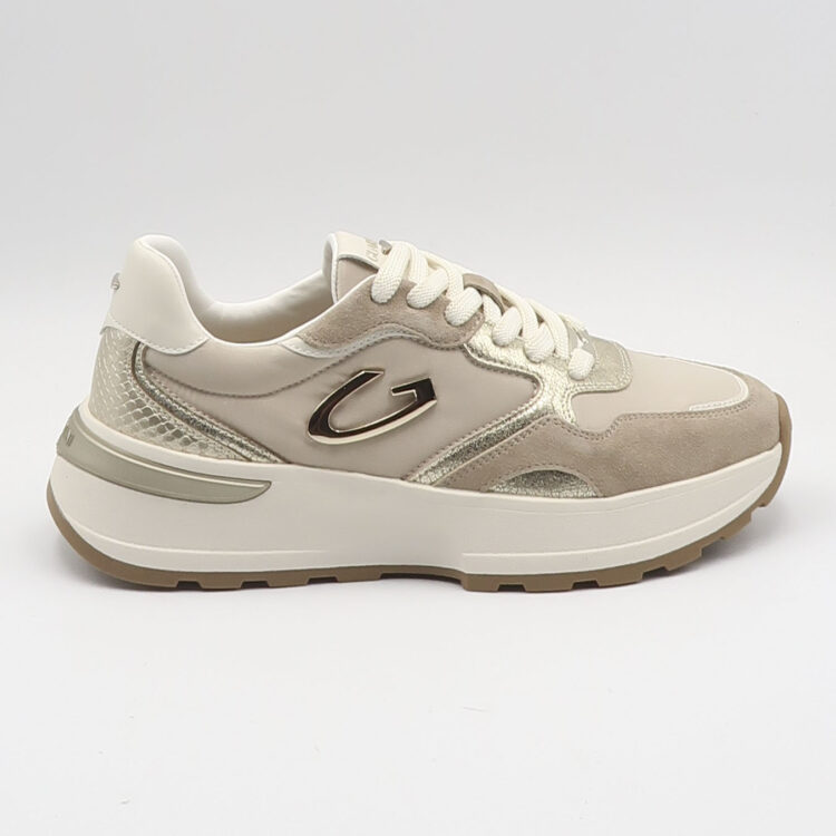 Sneaker levante cocco - Bianco e platino