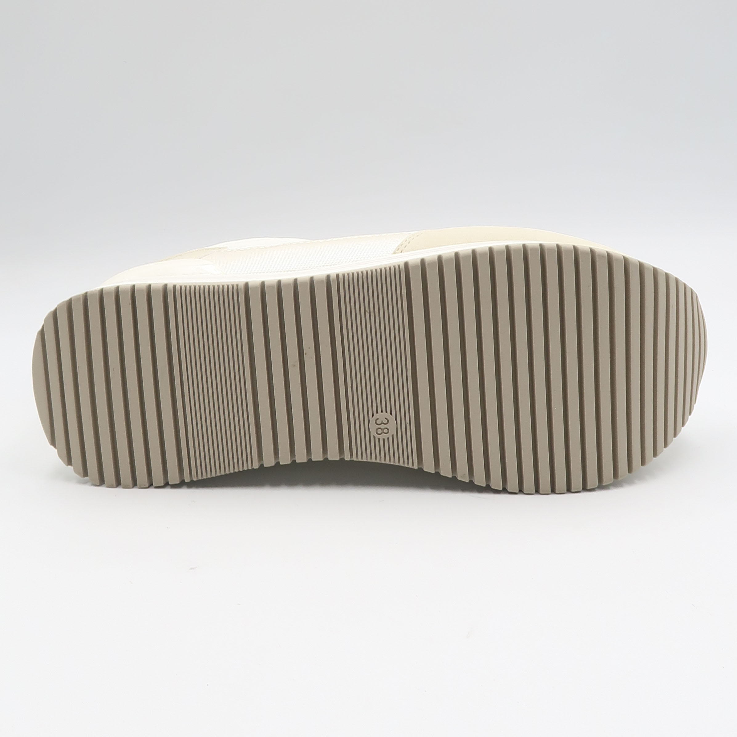 Sneaker geo con platform - Beige e bianco - immagine 4