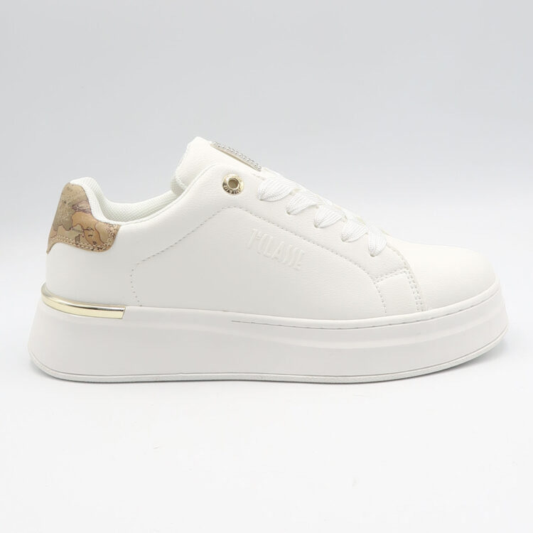 Sneaker big geo - Bianco e beige