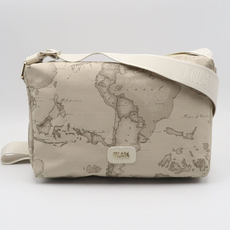 Borsa a spalla rafia - Bianco