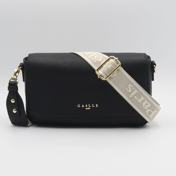 Borsa a tracolla con logo - Nero