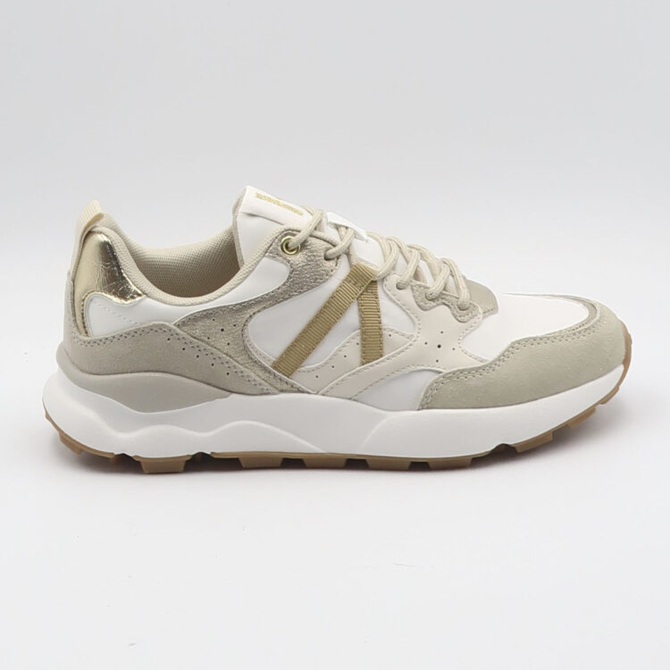 Sneaker tessuto combinato - Beige
