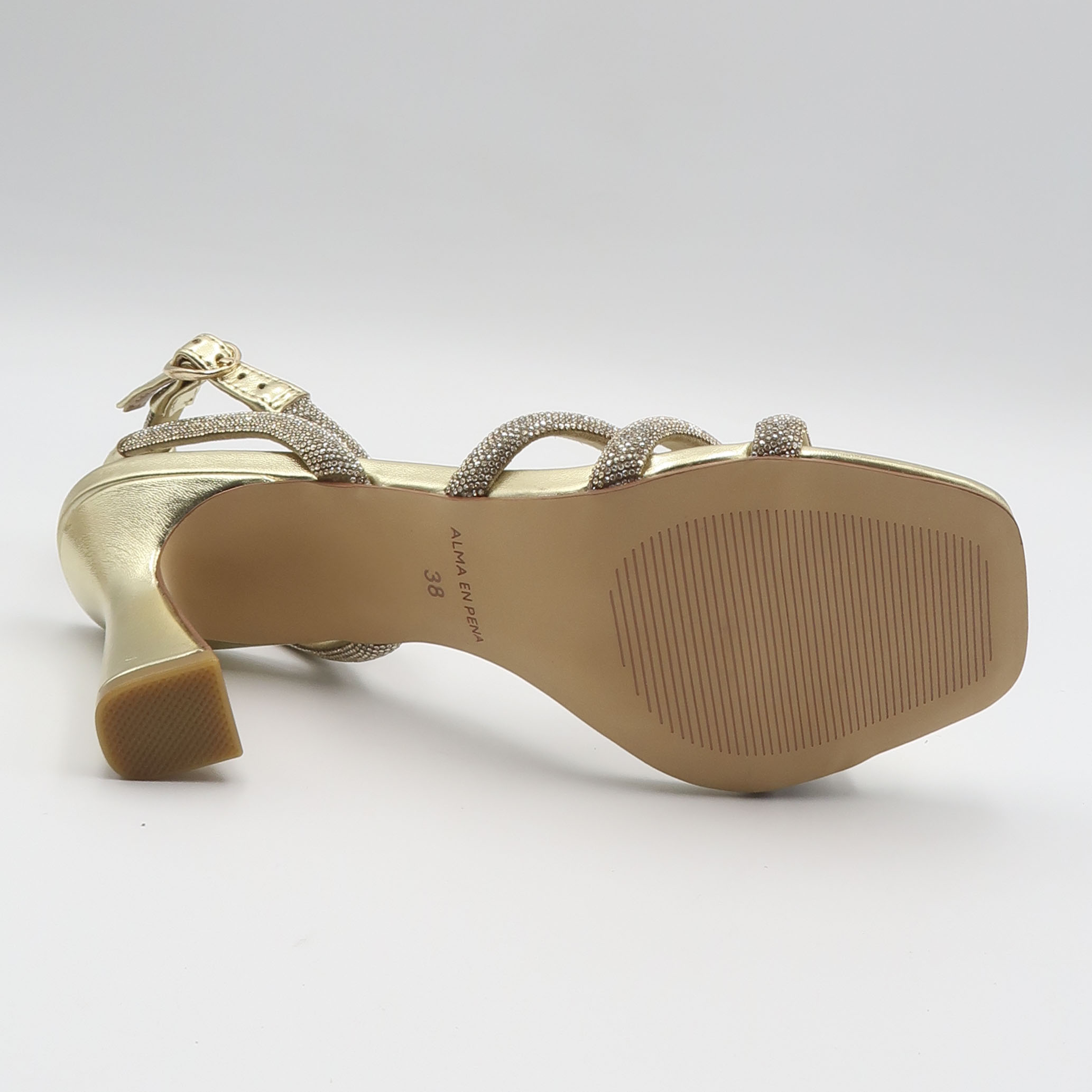 Sandalo luna microstrass - Gold - immagine 4