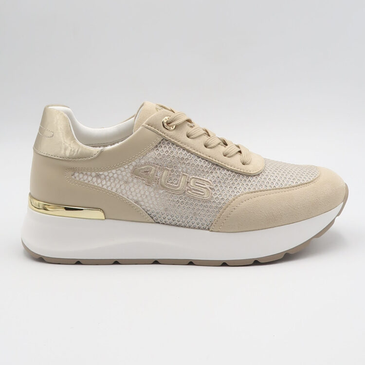 Sneaker microrete - Beige