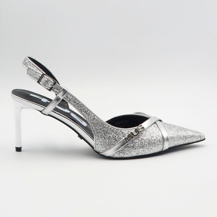 Decolleté con glitter - Silver
