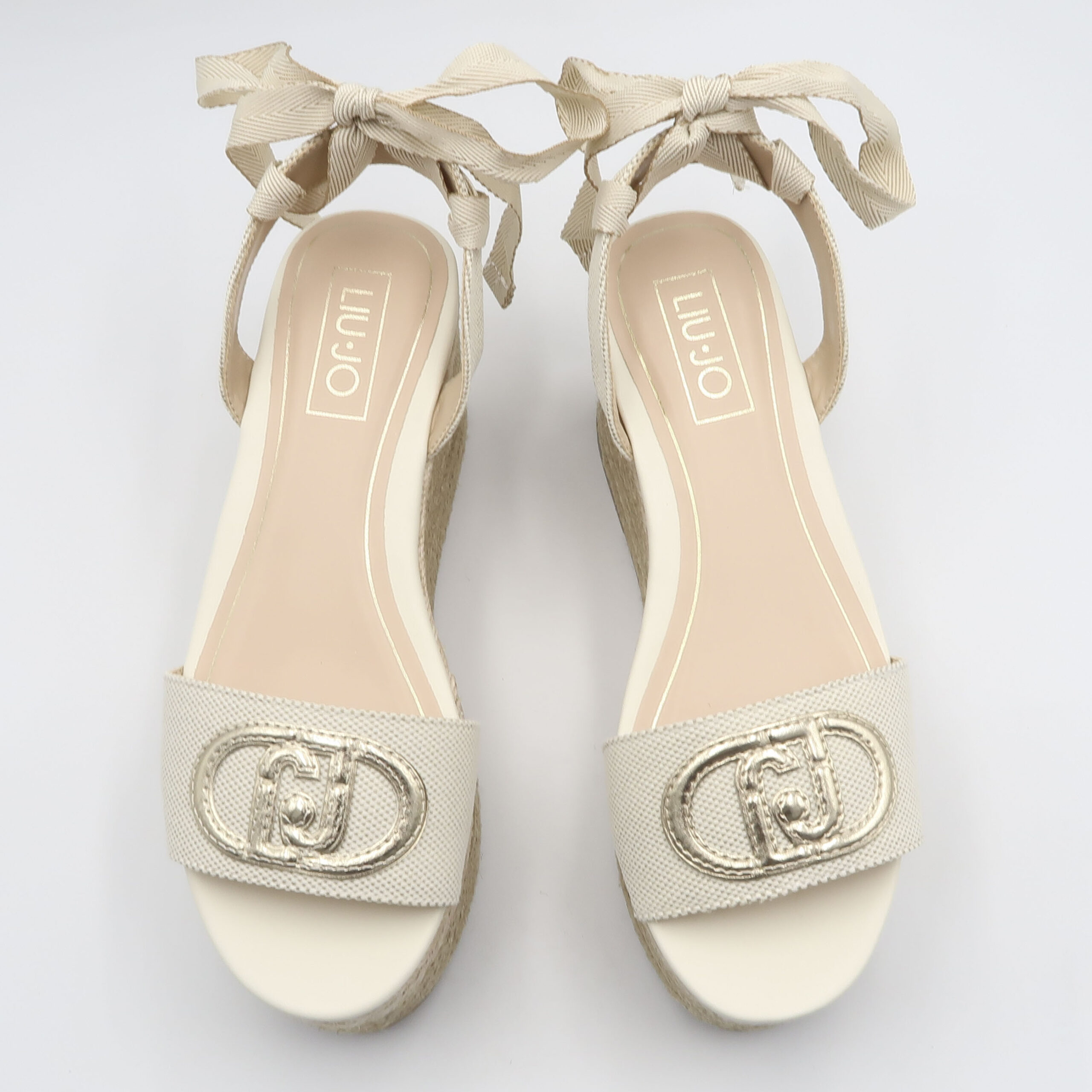 Sandalo con logo monogram - Canvas - immagine 2