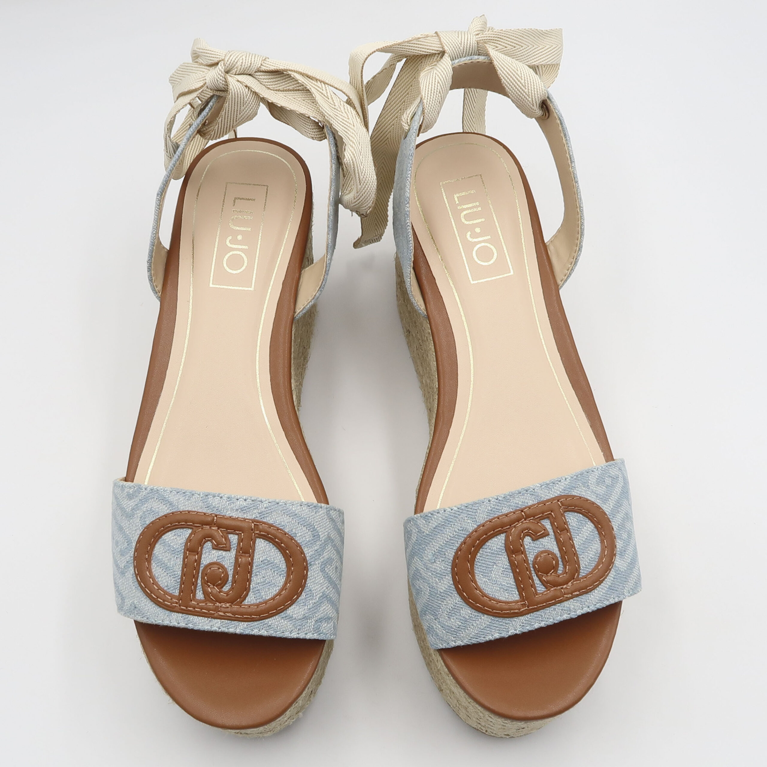 Sandalo in denim jacquard - Denim - immagine 2